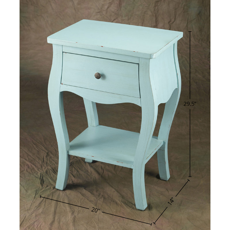Chriopher End Table, Blue