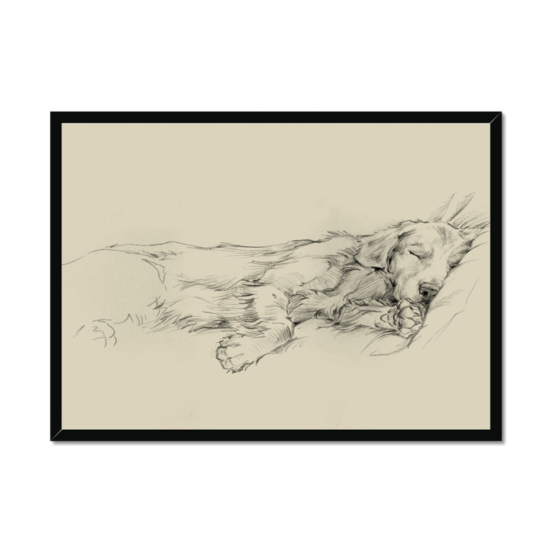 Dog Days III by Ethan Harper - Print, Black Framed Paper Print, 34cm H x 50cm W