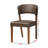 Anaica faux leather upholstered side chair with curved backrest, 31.75'' H X 19.5'' W X 21.38'' D