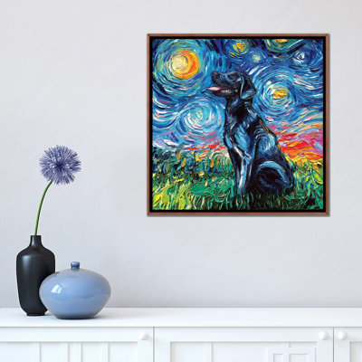 " Black Labrador Night I " by Aja Trier