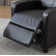 25.6" Wide Modern and Upholstered Soft Manual Pushback Recliner With Massage