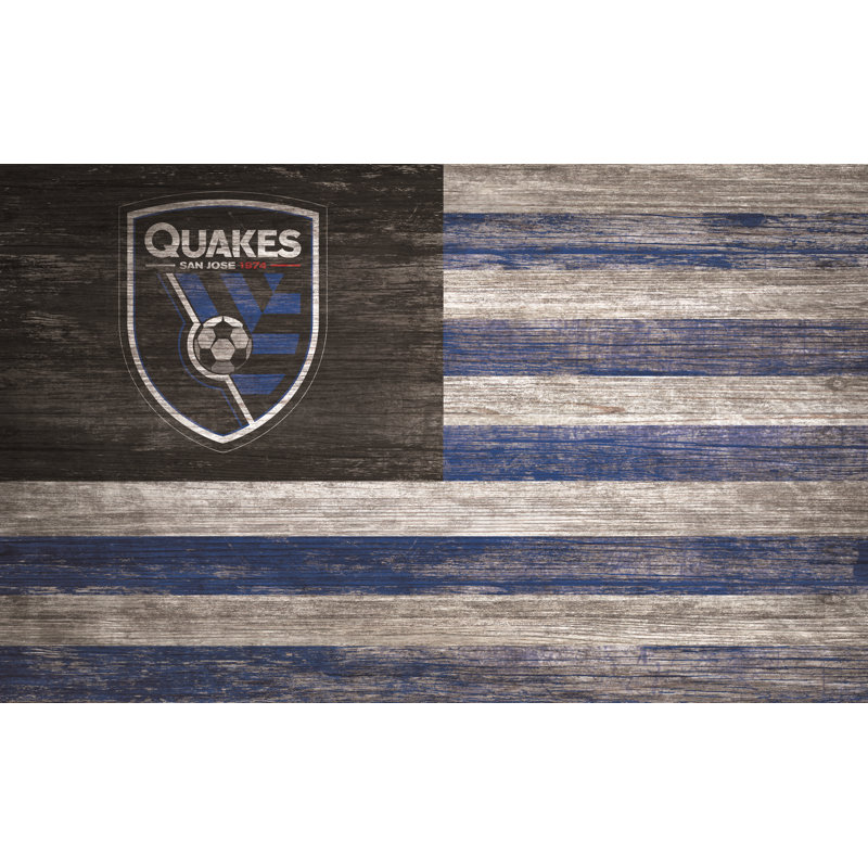 Décoration murale drapeau vieilli, San Jose Earthquakes