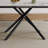 59-Inch Modern Rectangle Expandable Dining Table With Retractable Leaf, Sintered Stone Top & Black Carbon Steel X-Base, Sturdy 4-6 Person Table For Small Apartments, Kitchen, Dining Room-122165437-122165439