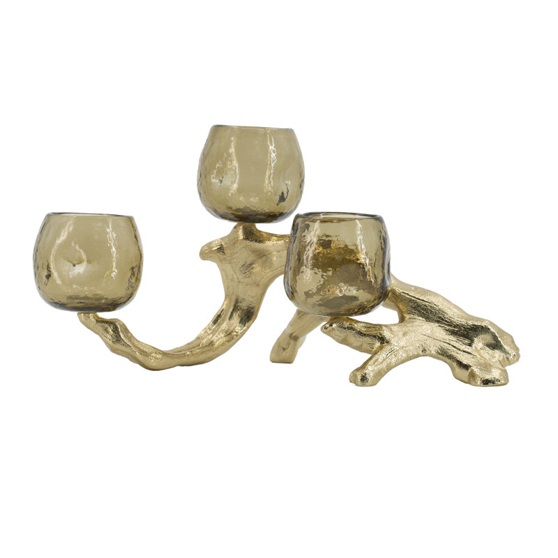 Porte-bougie 15 po Gold Branch