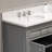 Derby 72'' Double Bathroom Vanity with Marble Top-2006357688
