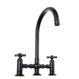 Mona Double Handle Kitchen Faucet with Accessories