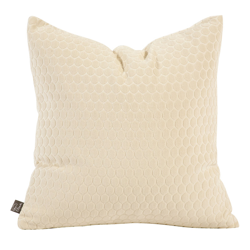 Coussin décoratif , 20 po x 20 po, Duvet, Sable neutre