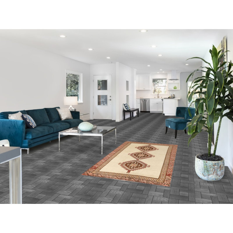 Tapis ivoire géométrique Gabbeh 3x6