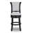 Stylish Swivel Pub Stools With Upholstered Seat And Nailhead Trim, Perfect For Dining And Entertaining-1321431900