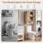 66.93"H Freestanding Over The Toilet Storage-737479122