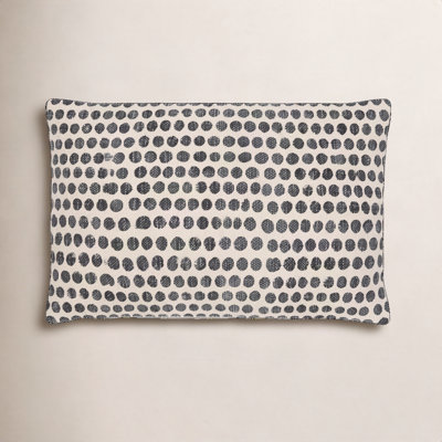 Zetta Polka Dots Cotton Throw Pillow