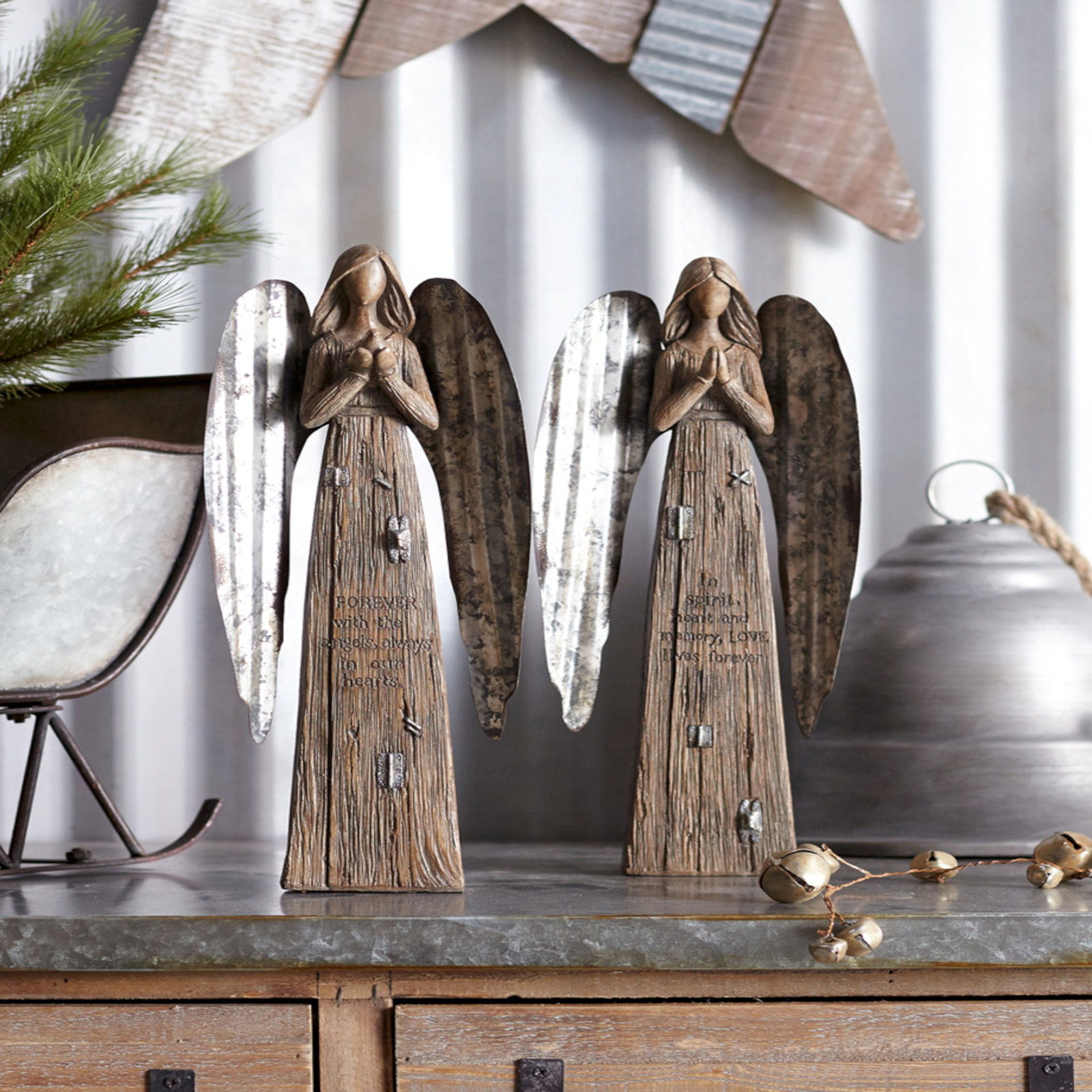 2-Piece Angel Nativity Figurine Set