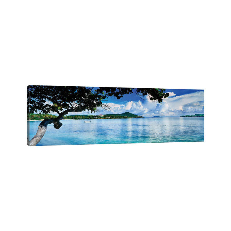 St. Johns Bay, Cabes Point, Sapphire Beach, St. Thomas, U.S. Virgin Islands, USA - Wrapped Canvas Panoramic Print