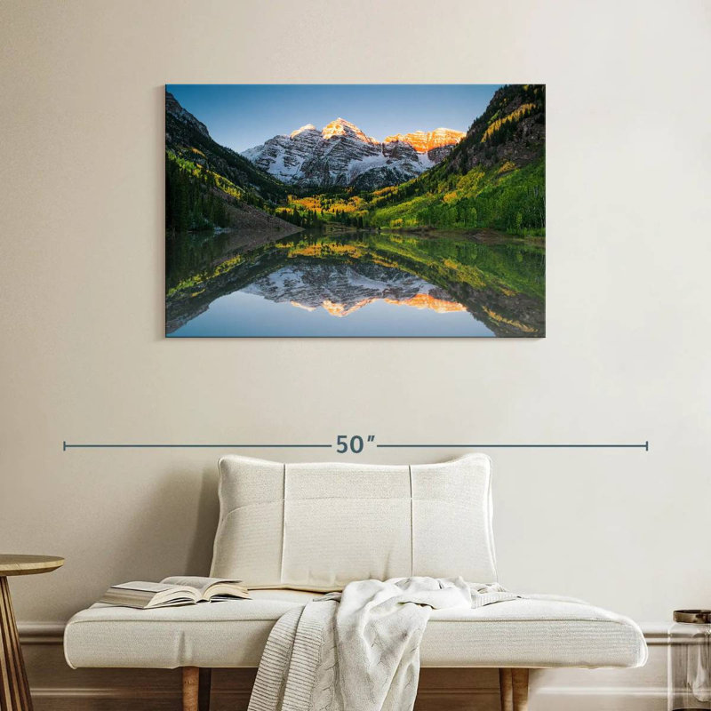 Alvord Maroon Bells Lake Sunshine, H 26 po x l 39 po