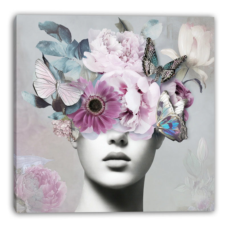 «Butterfly Dream», art mural sur toile tendue, 12 po L x 12 po H x 1 po P