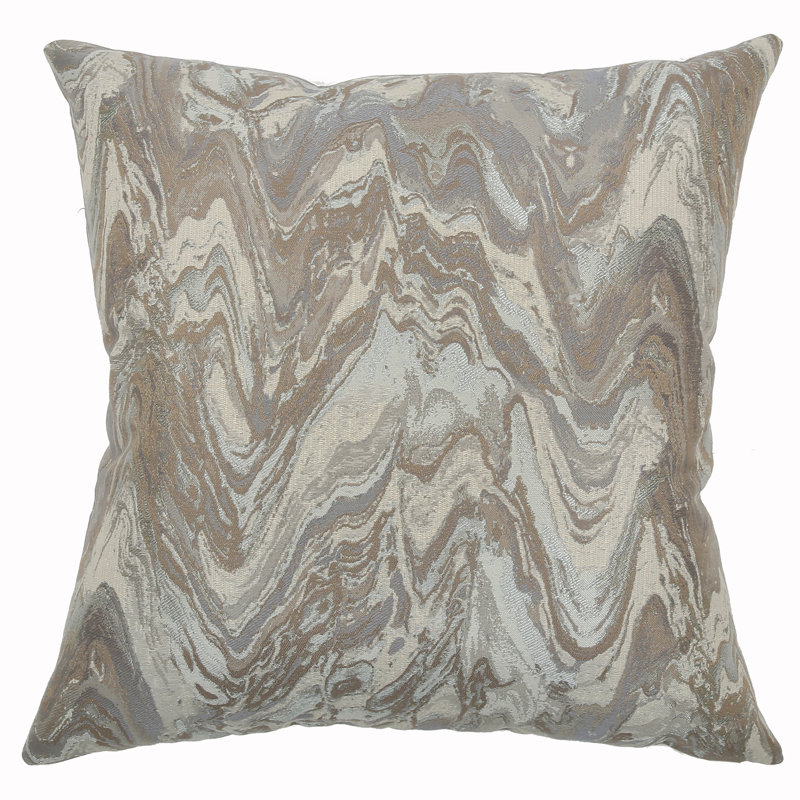 Butler Square Pillow Cover & Insert, Platinum