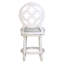 Tabouret 1PC avec dossier et siège pivotant rembourré-835370402-835370403