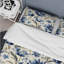 Ensemble de housse de couette floral bleu Ikat Floral Harmony II-88984086