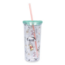 Disney Lilo & Stitch Ice Cream Shoppe Acrylic Carnival Cup with Lid and  Straw 