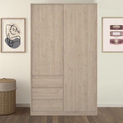 Aighleigh 1 Door Solid Wood Wardrobe