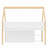 Full Size Low Loft Bed with Step Staircase, Storage Shelves, Cabinets & LED Lights, White/Natural-571350851