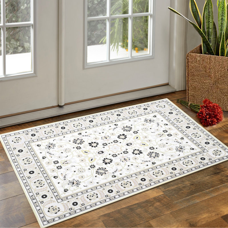 Damiel Washable Oriental Indoor Rug, Rectangle 8' x 10'
