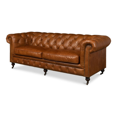 Carola Leather Sofa