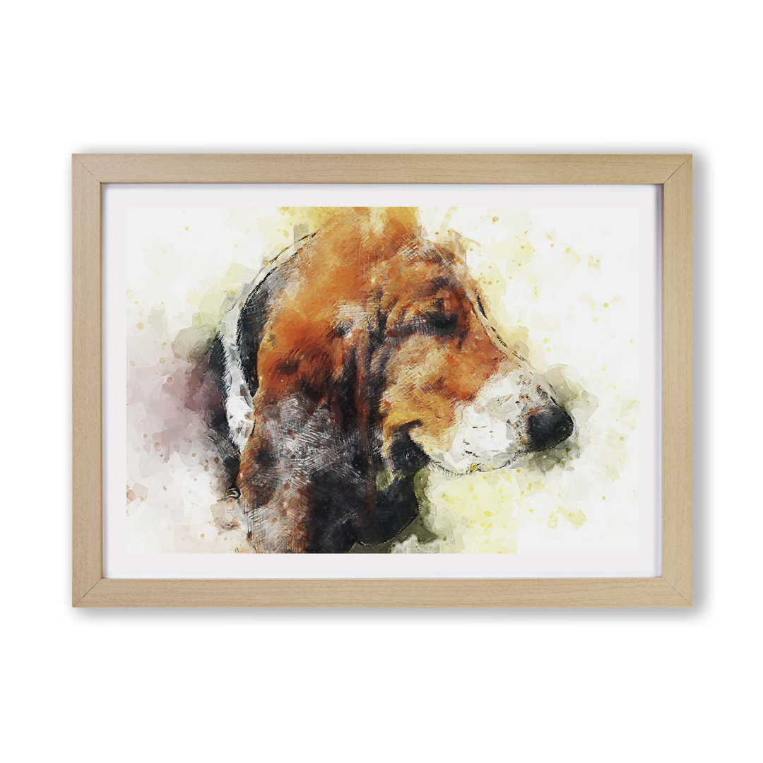 Basset Hound Dog - Framed Print