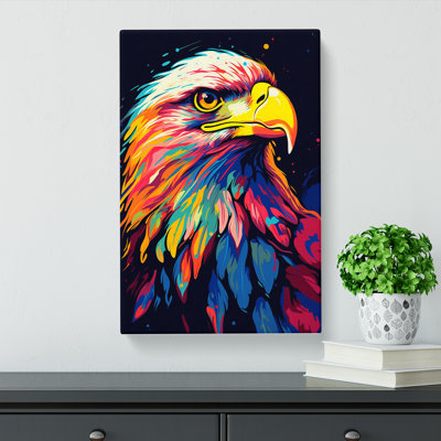 Eagle Pop Art - Wrapped Canvas