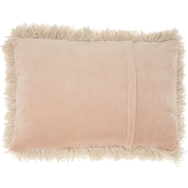 Housse de coussin carré et insert, Beige, 14 po x 20 po, Rectangulaire