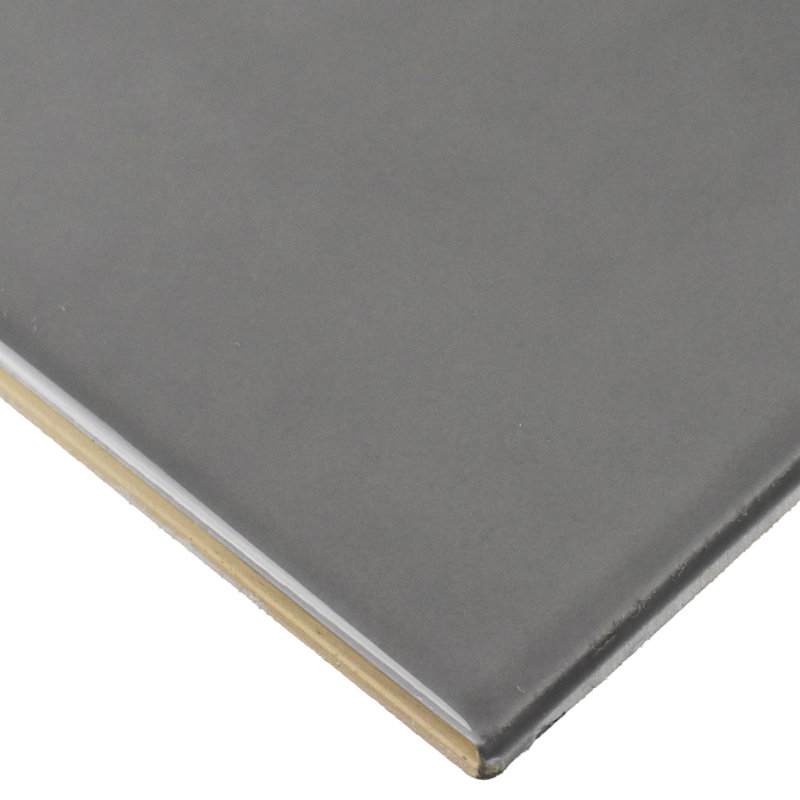 Joy 4" x 10" Ceramic Wall Tile, Dark Gray