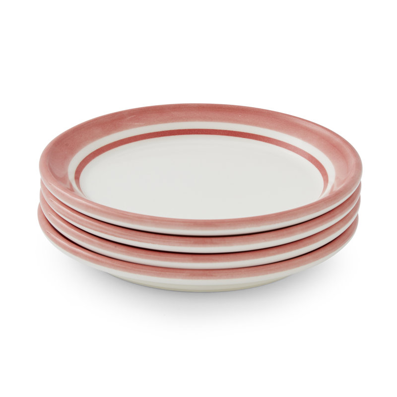 Portmeirion, Potters Stripe - Bread Plates , Red