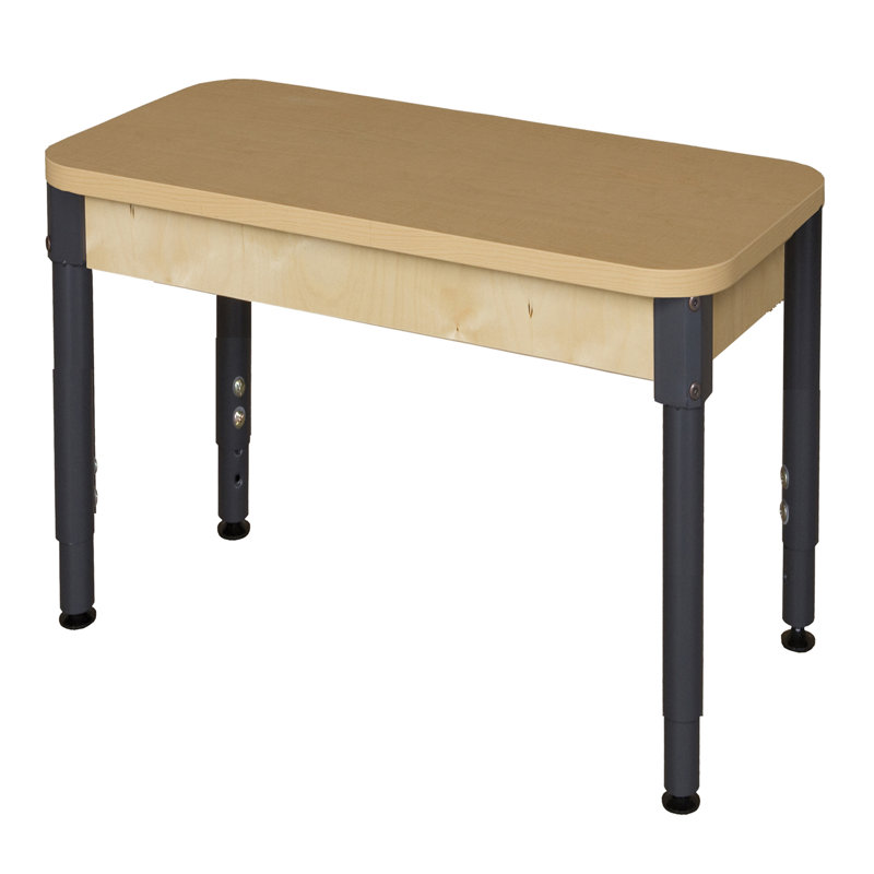 Maple Grain Laminate Adjustable Rectangle Activity Table
