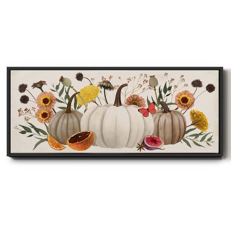 Harvest Time- Framed Canvas, 12" H x 30" W