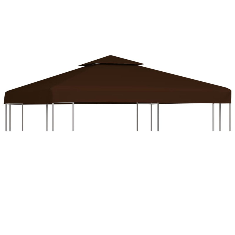 Monterrey Dakota Fields Plastic Replacement Canopy for Gazebo, Brown