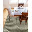 Tapis contemporain Nykeia de couleur verte-362581850