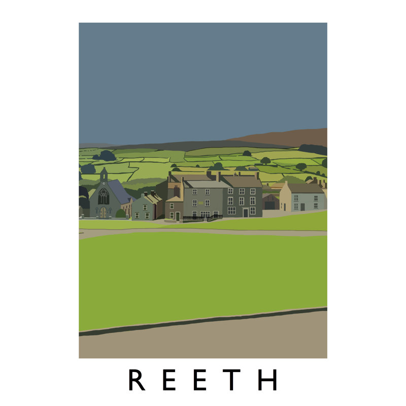 'Reeth 2' by Richard O'Neil - Print, No Frame, 40 cm H x 30 cm W x 1 cm D