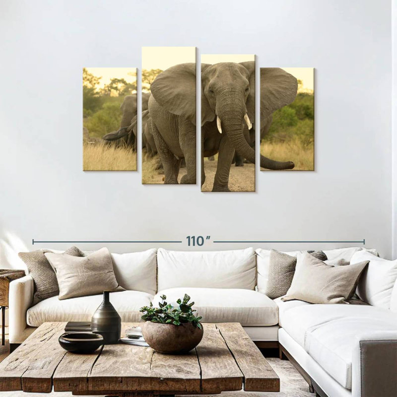 Brampt The Elephant Walk, 48" H x 75" W