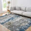 Abstract Machine Printed Area Rug-1796408376