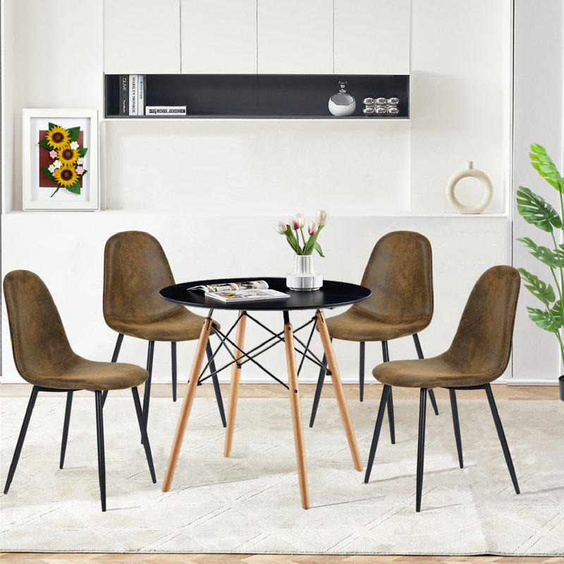 Ensemble repas pour 4 personnes Herneryd, Noir