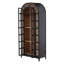 Furniture Classics Avora Black Oak Industrial Arched Bookcase