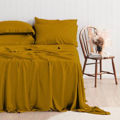 Ensemble de draps 6 pièces en rayonne de qualité supérieure - ultra doux et respirant
