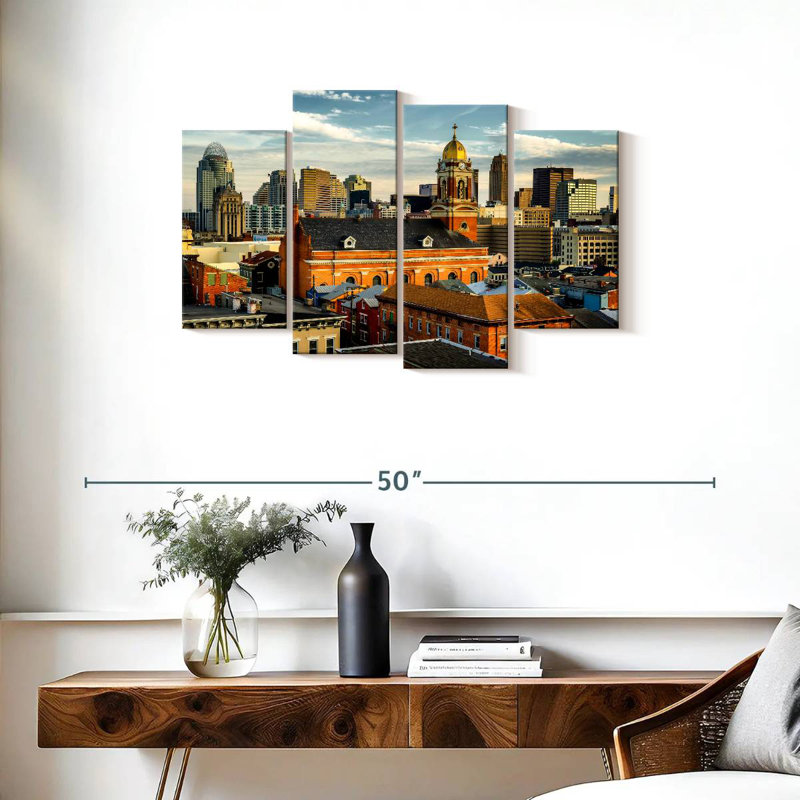 Nicci Cincinnati Over The Rhine, 22" H x 36" W