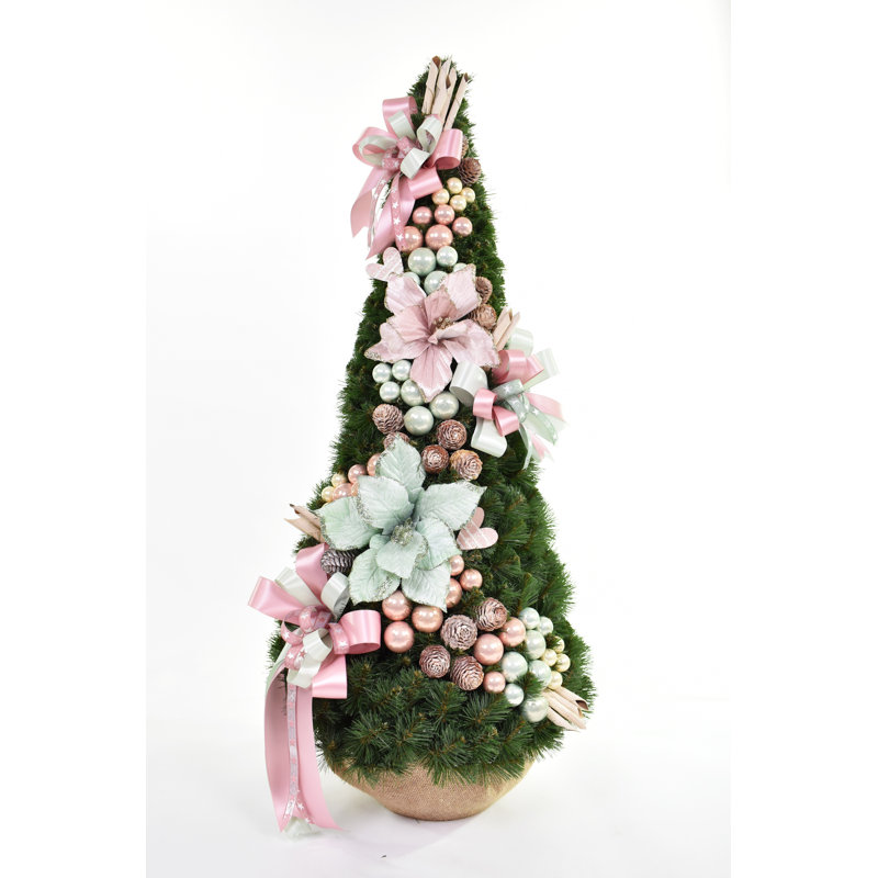 Artificial Pine Christmas Tree, 3.61ft H x 1.48ft W x 1.48ft D