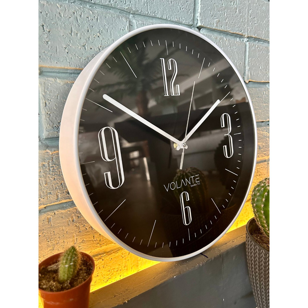 Analoge Wanduhr Ampelio 30 cm