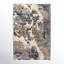 Tapis brun foncé / crème à motif abstrait Zubi-1383365871