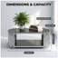 Table basse de luxe argentée avec tablettes en verre trempé à 2 niveaux, table de centre ovale moderne pour le salon, structure en acier inoxydable poli, conception artistique en tuyaux d'orgue-1082551578