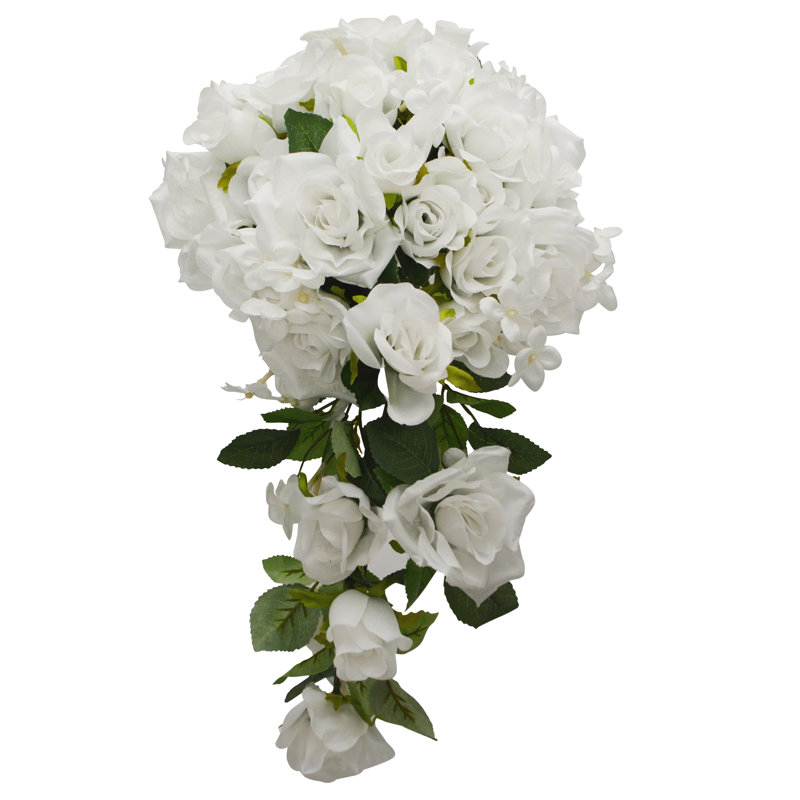 Bouquet de mariée en cascade 
