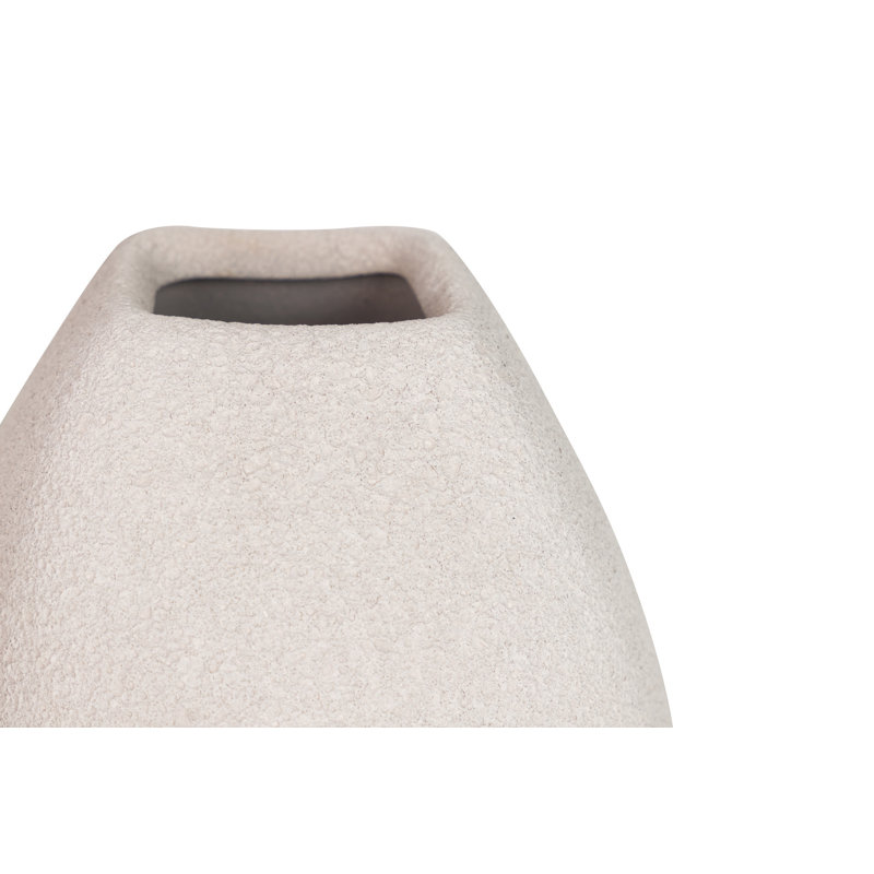 Ceramic / Porcelain Table Vase, 40cm H x 18cm W x 18cm D, Grey