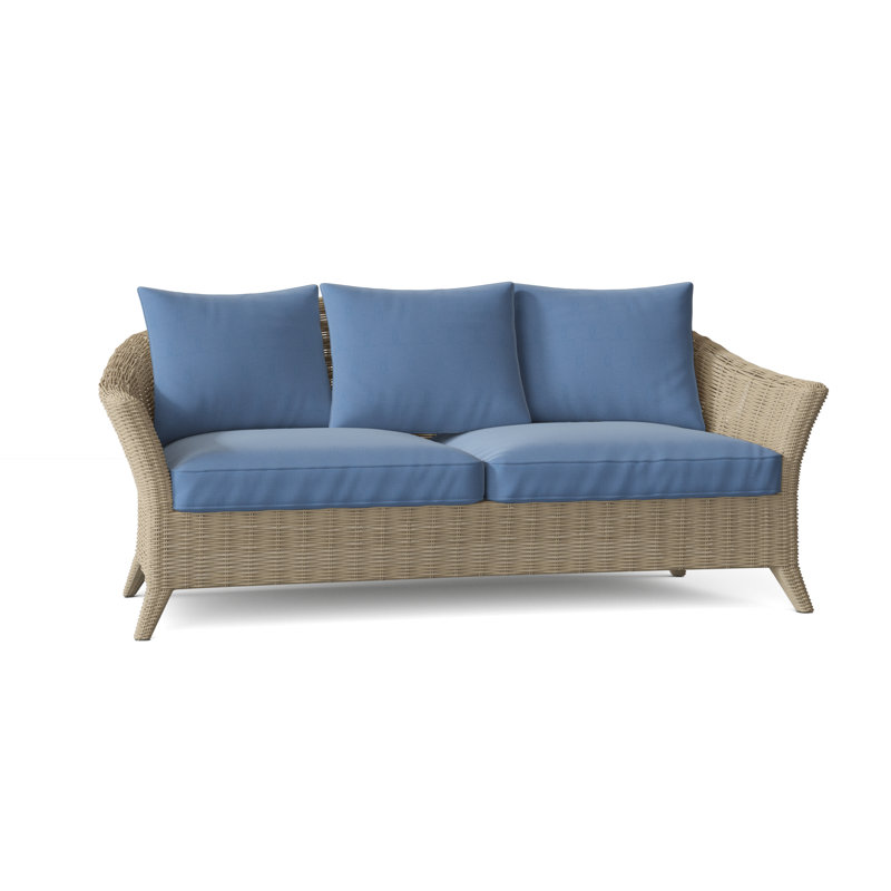 Cape Cod Outdoor 3 - Seat Patio Sofa, Cloud, Cape Cod White